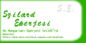 szilard eperjesi business card